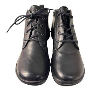 Brand New Romika Black Leather Lace-Up Ankle Boots | EU 37 (US Women’s 6.5-7)